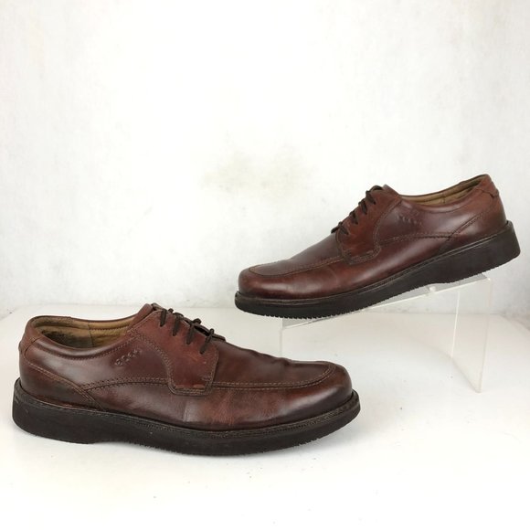 Ecco Men\'s Size 46 (12-12.5) Brown Leather Lace-Up Casual Oxford Dress Shoes main image 5